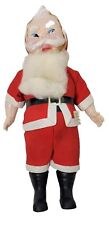 Vtg Santa Claus Doll Figure Christmas Tree Made In Hong Kong Red Asian Holidays picture