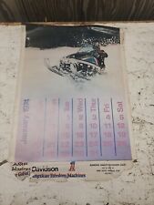 1974 AMF Harley Davidson Calendar Dealership Eldridge Terre Haute IN Snowmobile picture