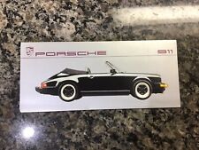 1987 Porsche 911 Carrera Showroom Sales Brochure Mailer picture
