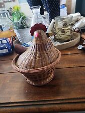 vintage wicker chicken basket picture