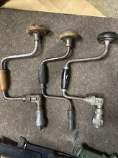 lot of 3 Vintage Bit Braces Hand Drills Millers Falls No462,  1 For Parts 2users picture