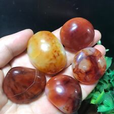 5pcs 131g Natural Red Agate Crystal Polished Specimen Tumbling 93 picture