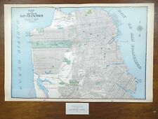 Vintage 1903 SAN FRANCISCO CALIFORNIA Map 22