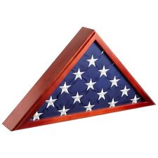 Flag Case for American Veteran Burial Flag and Memorial, 24.7 x 12.4 x 3.5 In picture