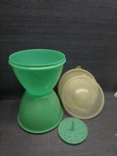 5 Pc Tupperware Crisp It Lettuce Keeper 679 Bowl 680 Dome Lid and Spike Vintage picture