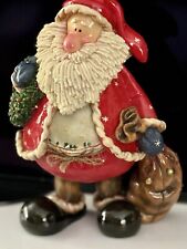 Vintage Kirkland's Clause & Co. Santa  Clause Christmas Ceramic Figurines Xmas picture