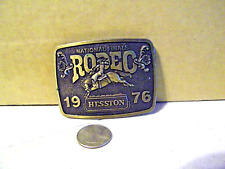 1976 Hesston NFR National Finals Rodeo Limited Edition Commemorative Belt Buckle picture