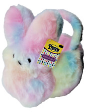Peeps Plush Rainbow Tie Dye Easter Basket Bunny Rabbit 2023 New w Tag picture