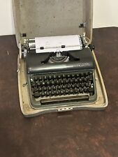 Vintage Olympia SM3 Typewriter Black With Silver Case READ AD picture