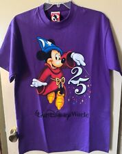 Vintage 1990s Walt Disney World 25th Anniversary Purple T-Shirt M Excellent picture