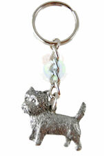 Cairn Terrier Keychain Pewter picture