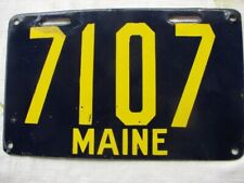 1913 Maine License Plate 7107 picture