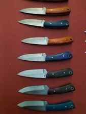 LOT OF 24 CUSTOM HAND MADE CARBON STEEL HUNTING & SKINNER KNIVES W/S picture