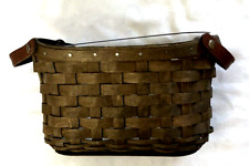 Longaberger  Baskets - New w/Paperwork- Journal Basket w/Protector - Deep Brown picture