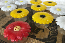 Collection Vintage Jaydon Plastic Daisy Sunflower Salt & Pepper Shakers picture