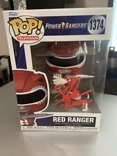 Funko Pop Power Rangers #1374 Red Ranger Steve Cardenas Signed w/JSA COA picture