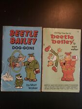 BEETLE BAILEY by Mort Walker 1977 I'll Flip You For It & Dog-Gone PAPERBACKS picture