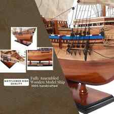 Historical Mayflower Wooden Model Ship Fully Assembled Museum Quality Home Decor picture
