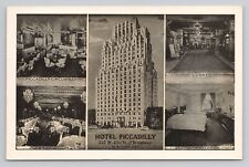 Postcard Hotel Piccadilly New York City NY 227 West 45th St Multiview Unposted picture