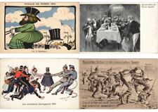 RUSSIA, CZAR NICHOLAS incl. SATIRE WWI PROPAGANDA 15 Vintage Postcards (L3966) picture