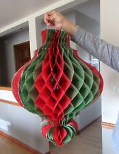 VTG. LARGE STORE DISPLAY HONEYCOMB TISSUE ORNAMENT SHAPED HANGING DECORATION picture
