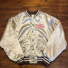 Vintage King Louie Caffeine Free Coke Coca Cola Satin Jacket Made In USA RARE picture