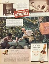 Rare 1950's Vintage Original Canadian Club Whiskey Liquor Advertisement Ad picture