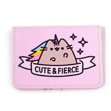 Licensed Pusheen Cat Cute & Fierce RFID Protection Card Holder NEW picture