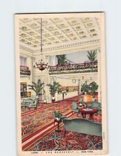 Postcard Lobby The Roosevelt New York City New York USA picture