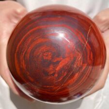 2140g Natural Red Jasper shpere Quartz Crystal Ball Healing Reiki Energy picture