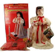 1992 Telco Motionettes Animated Musical Christmas Display Figure Child's Prayer picture