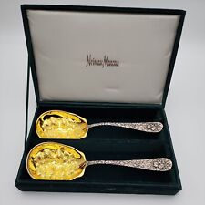 Neiman Marcus Godinger Silver Art Company Ltd. Strawberry Service Spoon Box Set picture