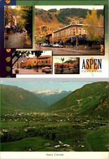 2~4X6 Postcards  ASPEN, CO Colorado  STREET SCENES~Downtown & PANORAMIC VIEW picture