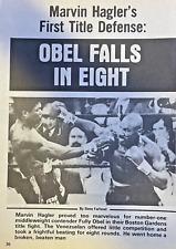 1981 Marvin Hagler vs Fulgencio Obelmeijas Boxing Match picture