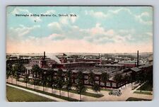 Detroit MI-Michigan, Burroughs Adding Machine Company, Vintage Souvenir Postcard picture