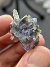 Exquisite  natural Transparent cubic fluorite and crystal symbiosis, YaoGangxian picture