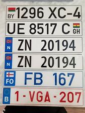 Custom License Plate - European Size, Reflective - ANY COUNTRY picture