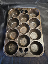 Vintage Cast Iron Muffin Popover Pan 11 Cup 11
