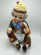Vintage Porcelain Revolving Clown Music Box Plays “Send In The Clowns” picture