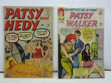 2 Patsy Walker Comic Books 1960 Patsy & Hedy 72 1965 120 Stan Lee Good Girl Art picture