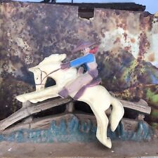 VTG Haddon Animated Clock #20 Ranch’O 1950s Cowboy Rocking Horse Bronco Parts picture