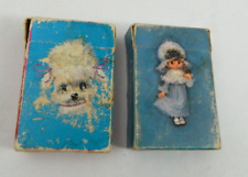 Vintage Junior Size Playing Cards 2 Decks Tom Thumb Poodle and Hallmark Charmers picture