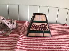 Coca Cola Retro Plastic-Stained Glass Style Tea Light Shade 3.5” T Bottom 3.75”w picture