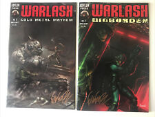 WARLASH  #1 Cold Metal Mayhem & Bio NM/M Signed By Artist Frank Forte w/ COA picture