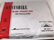 VINTAGE KENTSHIRE One Sheet DOUBLE Bottom Fitted With Elastic Corners-muslin picture