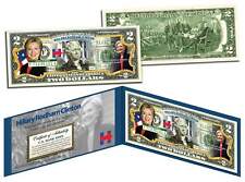 HILLARY RODHAM CLINTON Campaign 2016 President Colorized $2 Bill US Legal Tender picture