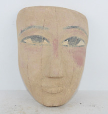AMAZING MUMMY Mask Carved Wood Egyptian Pharaonic ANCIENT EGYPTIAN ANTIQUE Mask picture