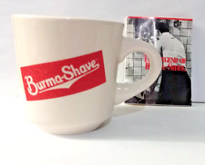 Burma Shave Barbers Mug Shaving w/ Paperwork Old Road Signs Fathers Day Gift picture