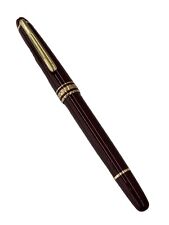 Montblanc Meisterstuck 144 Fountain Pen 14K Wine Red Used picture
