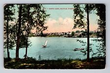 Seattle WA-Washington, Scenic Panoramic View Green Lake Vintage c1910 Postcard picture